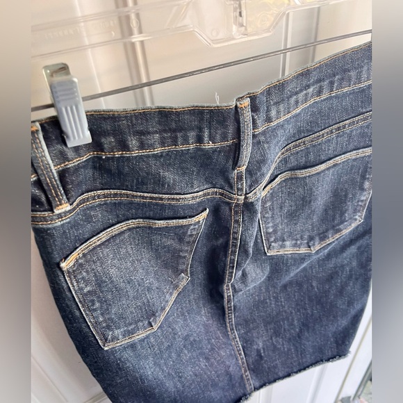 FRAME DENIM Skirt Frayed Dark size 25 waist - Picture 5 of 6